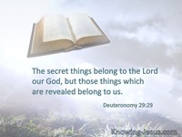 Deuteronomy 29:29